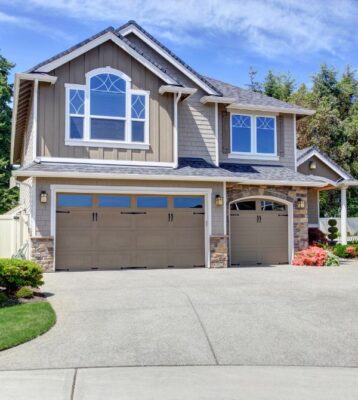 Residential home with garage and driveway