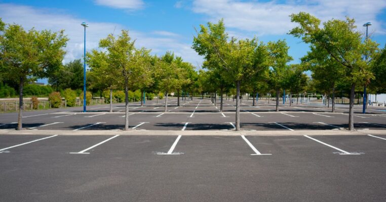 Empty parking lot