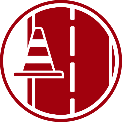 Sign Board Icon on Road